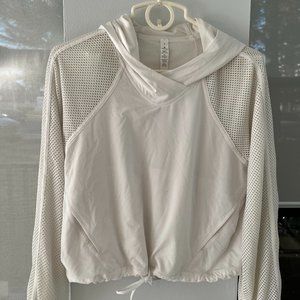 lululemon athletica White Mesh-Sleeve Lightweight Hoodie